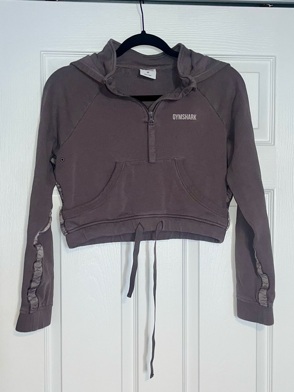 Gymshark Women's Cropped Hoodie - Mauve Brown \ grey